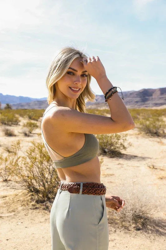 Crescent Moon Dream Catcher Tattoo Mesh Bralette - The Doll House Boutique