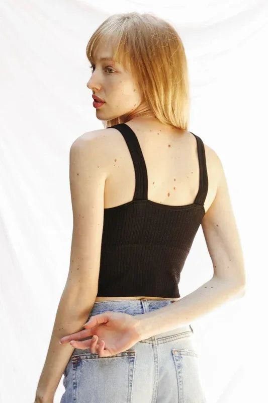 Support cropped tank - The Doll House Boutique