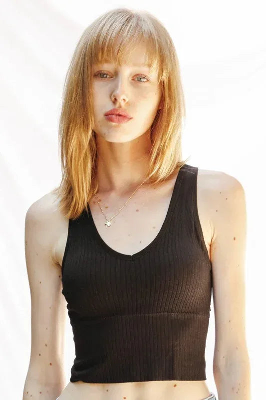 Support cropped tank - The Doll House Boutique