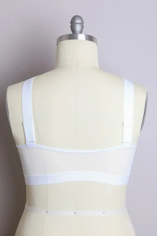 Cross Front Bralette Plus - The Doll House Boutique