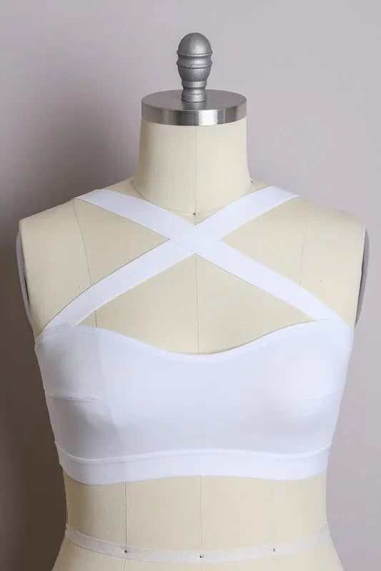Cross Front Bralette Plus - The Doll House Boutique
