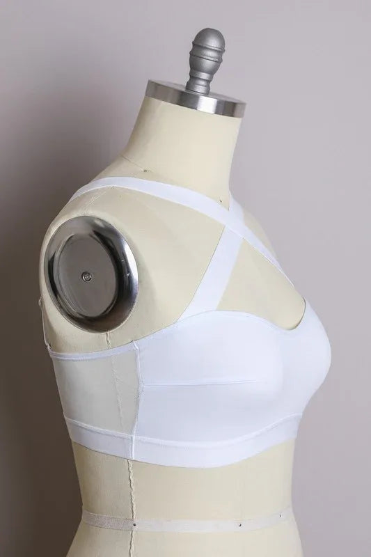 Cross Front Bralette Plus - The Doll House Boutique