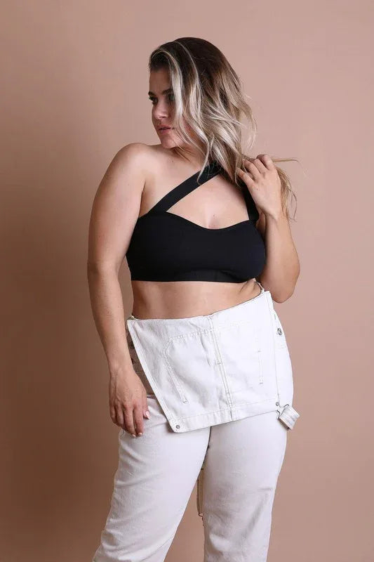 Cross Front Bralette Plus - The Doll House Boutique