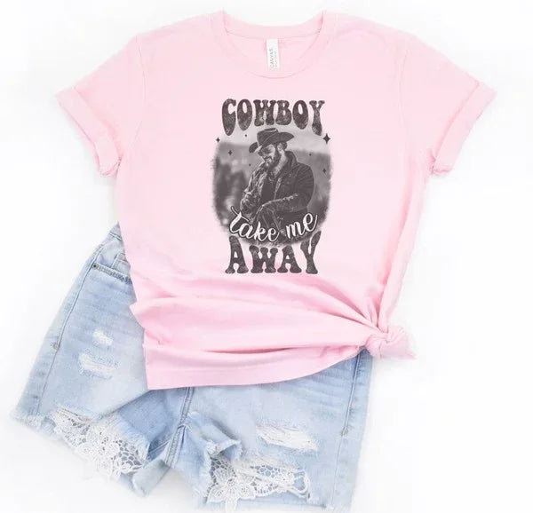 Cowboy Take Me Away Rip Wheeler Tee - The Doll House Boutique