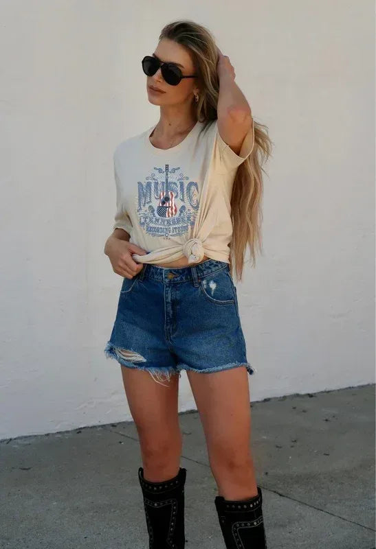 Nashville Music Recording Studio Tee - The Doll House Boutique