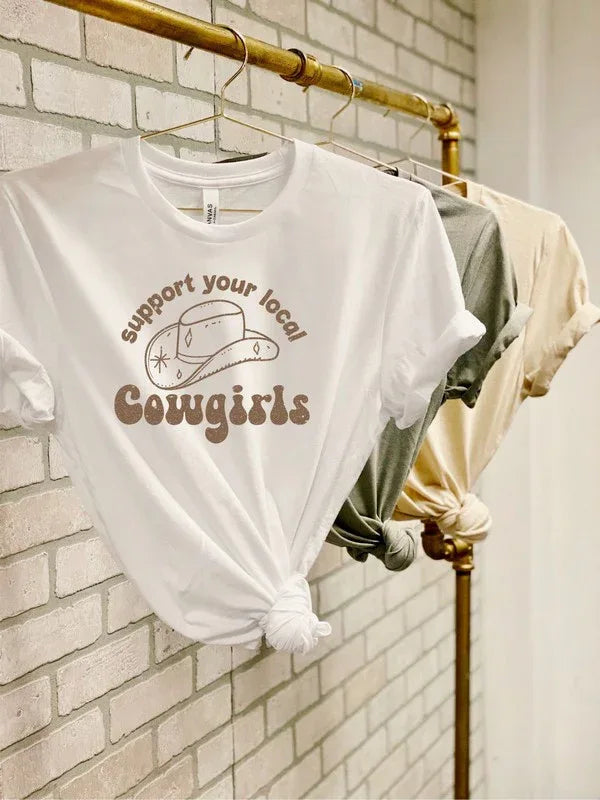 Support Your Local Cowgirls Graphic Tee - The Doll House Boutique
