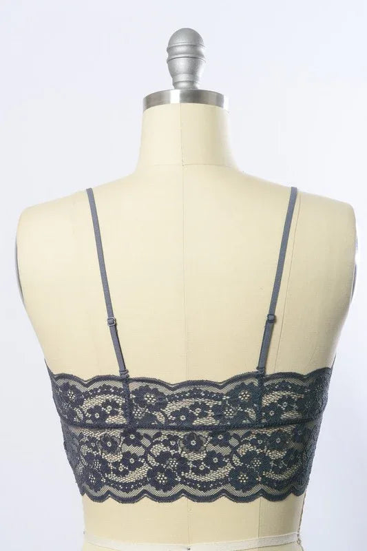 Wide Lace Bandeau - The Doll House Boutique