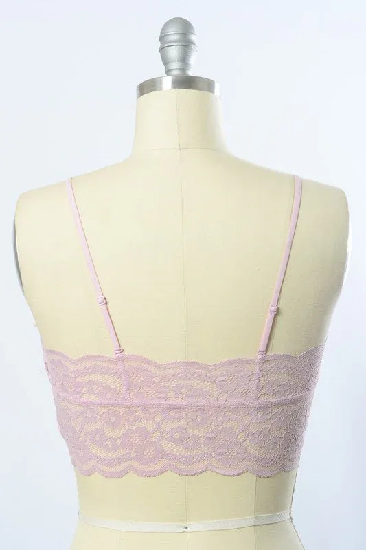 Wide Lace Bandeau - The Doll House Boutique