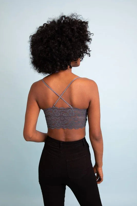 Wide Lace Bandeau - The Doll House Boutique