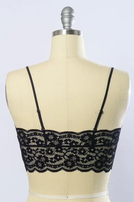 Wide Lace Bandeau - The Doll House Boutique