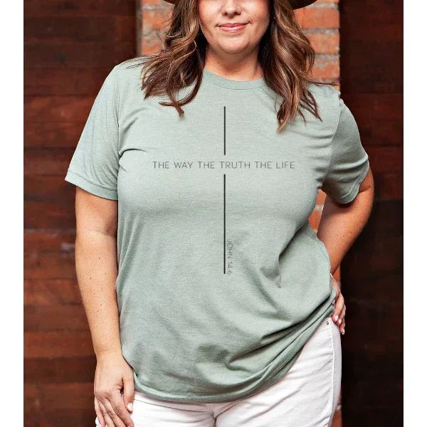 The Way The Truth The Life Graphic Tee - The Doll House Boutique