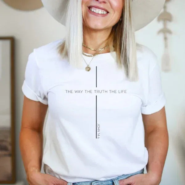 The Way The Truth The Life Graphic Tee - The Doll House Boutique
