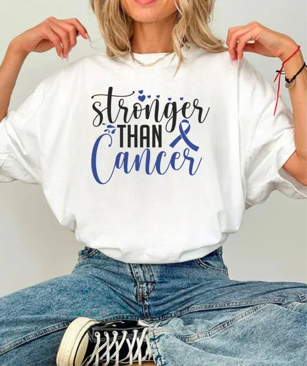 Stronger Than Cancer Awareness Tee - The Doll House Boutique