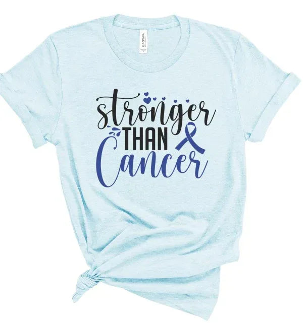 Stronger Than Cancer Awareness Tee - The Doll House Boutique