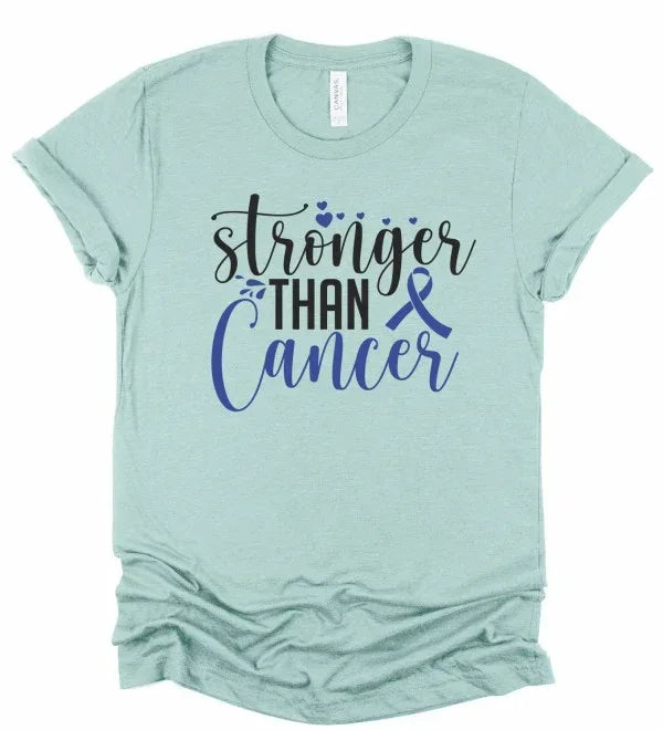 Stronger Than Cancer Awareness Tee - The Doll House Boutique