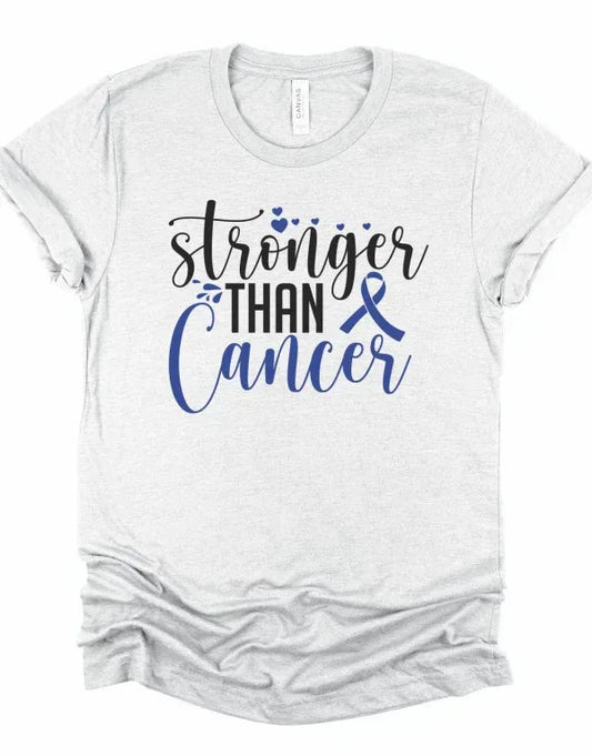 Stronger Than Cancer Awareness Tee - The Doll House Boutique