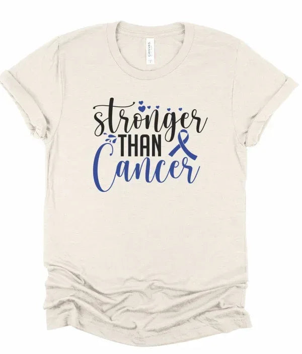 Stronger Than Cancer Awareness Tee - The Doll House Boutique